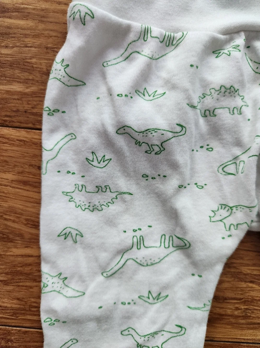 Rae Dunn Baby Boy White & Green 